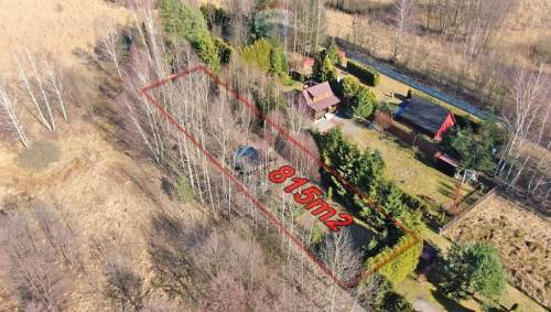 Działka rekreacyjna 815 m   Szyszki, blisko lasu
