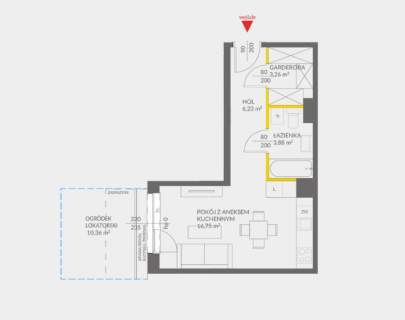 Nowe 1 pokój 30,12m2 Białołęka ul.Mańkowska