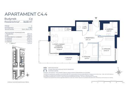 Apartament z Balkonem, Prywatna Przystań Jachtowa