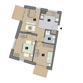 Funkcjonalnego mieszkania 54.43m2 -Łobzów