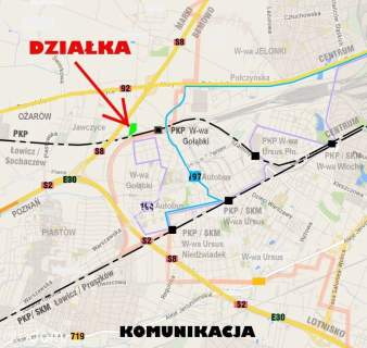 Działka w idealnym punkcie komunikacyjnym