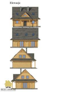 Dom z drewna księżycowego130 m2 sprzedaż Kębło