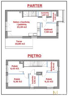 Pół bliźniaka lokal , 83,28 m2, działka 522,50 m2
