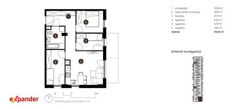 Spokojna Okolica 4 Pokoje BALKON