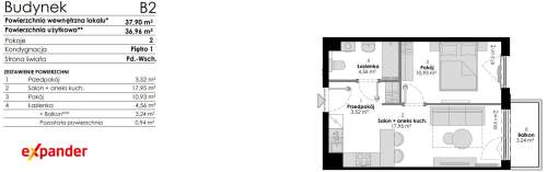 PROMOCJA 2 pokoje, balkon, miejsce, komórka