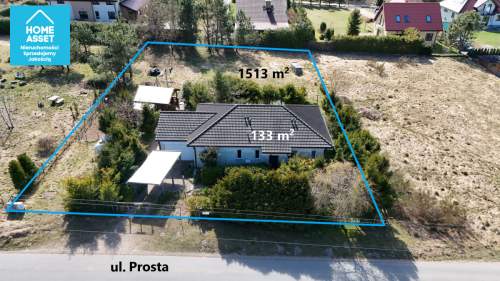 Dom 133m2 BOHO-Azyl w Zbychowie 1513m2 działka