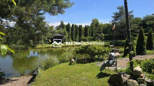 Dom z prywatnym stawem i plażą 2064 m2 Blisko Ciechocinka