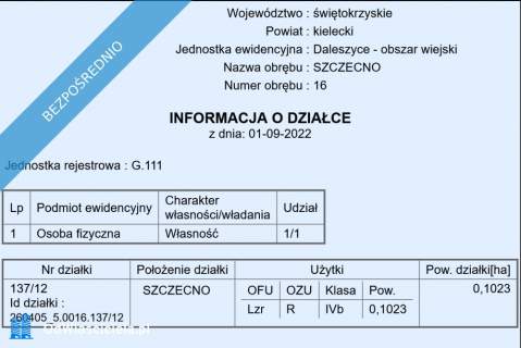 25 km od Kielc, uzbrojona, w otoczeniu lasów