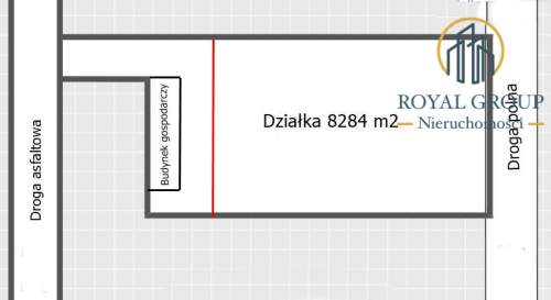 Działka budowlana siedliskowa 8284 m2