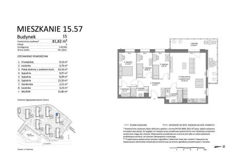 Czteropokojowe Mieszkanie z Balkonem, Łostowice