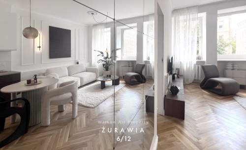 ŚRÓDMIEŚCIE PŁD. UL. ŻURAWIA PRZY PLACU 3 KRZYŻY 43,5 M2/ 2 POKOJ