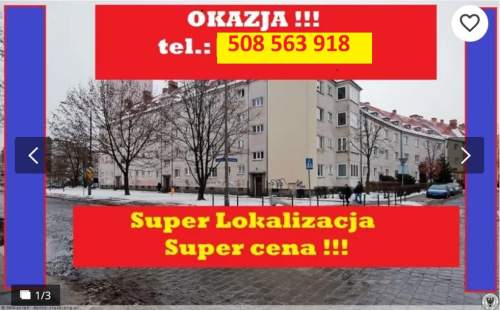 Sprzedam Super lokalizacja super cena Krzyki mieszkanie