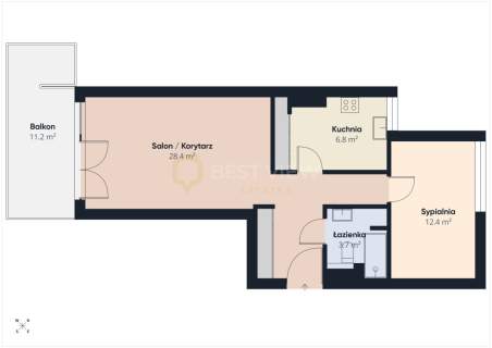 Balkon 11 m2 Dwustronne Ciche