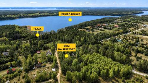 Gotowy domek nad jeziorem Dołgie