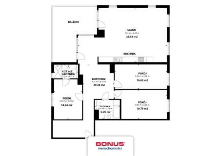 Przestronny apartament 157,23m2 z dużym tarasem.