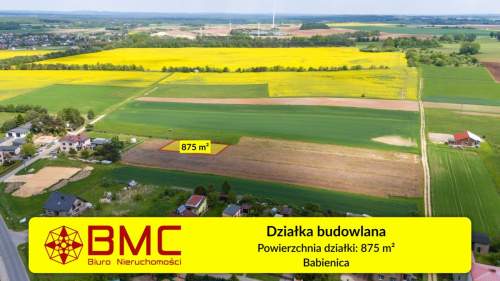 Działka budowlana Babienica 875m2