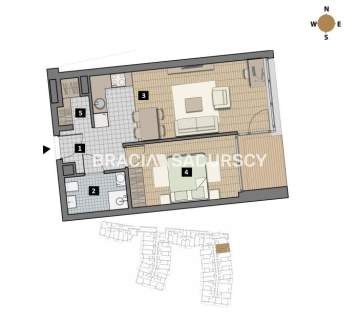 Dostępne mieszkania od 25m2 do 63m2.