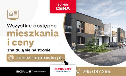 3-pokojowe mieszkanie z ogródkiem Zacisze Agatówka