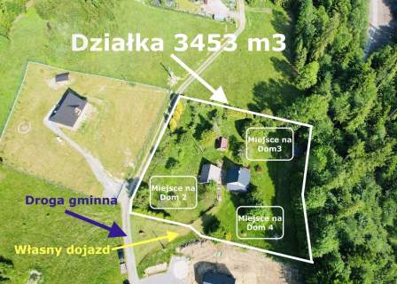 Widokowa działka 3453 m w sercu gór - Leśnica Br