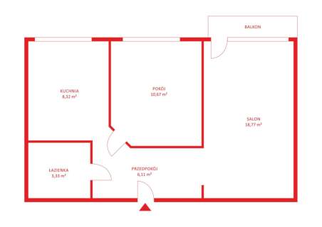 2 pokojowe mieszkanie 50,55m2 - Fordon
