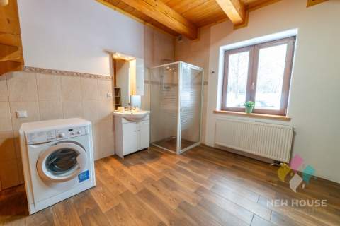Kosewo, dom z bala na dużej działce o pow. 9600 m2