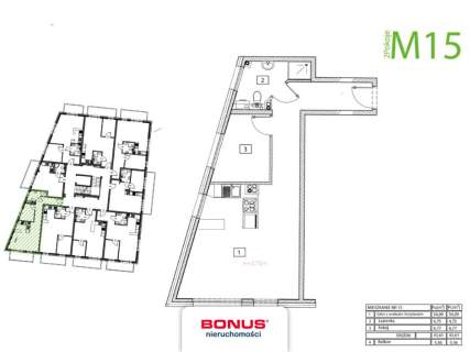 Mieszkanie na sprzedaż, 45,44 m2, Świnoujście