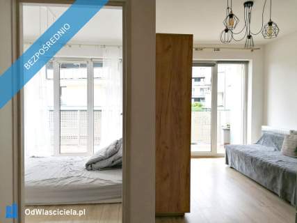 2 pokoje 33,38 m Duży balkon 1. piętro 2017 r. Bez pr