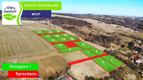 Działki budowlane w Dziećmorowicach - woda miejska