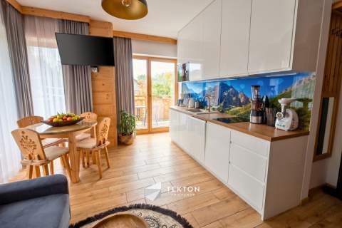 Wyposażony apartament z tarasem i garażem