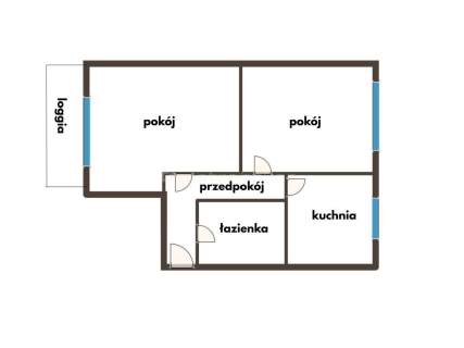 2 pokoje loggia idealne pod inwestycję