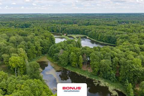 Prywatny kompleks wodny w środku lasu