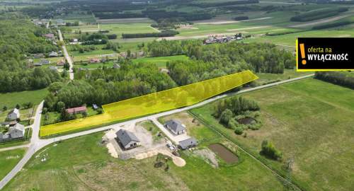 DZIAŁKA BUDOWLANA PRZY LESIE ZE STAWEM 6100 m2