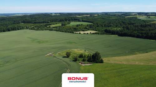 Duża działka 5858 m2 z WZ na Warmii gm. Kolno