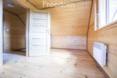 Dom drewniany 70m2 7ar widok na las   Radawa