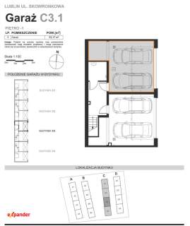 Mieszkanie 3-pokojowe z garażem dwustanowiskowym