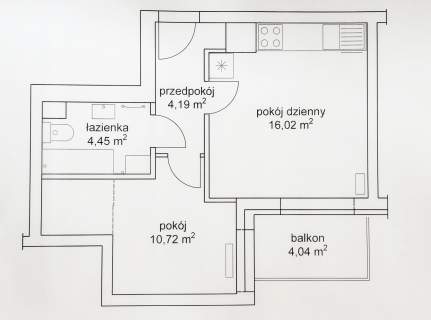 Idealne dla pary 2 pok. z balkonem na nowym osiedlu /parking