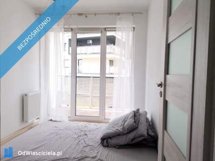 2 pokoje 33,38 m Duży balkon 1. piętro 2017 r. Bez pr