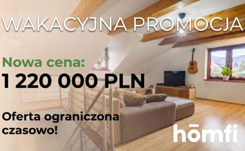 Dom w Wilkowicach ogród widok na góry 160 m2
