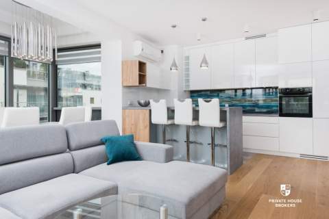 Apartament z widokiem na Wisłę 73m2 Wiślane Tarasy