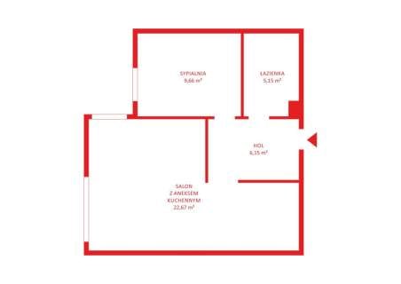 Kompaktowe 2 pokoje z balkonem i halą garażową.