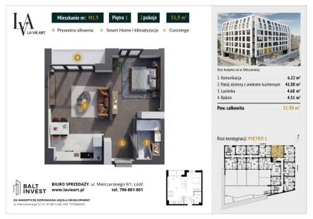 Wyjątkowy Apartament Inwestycja LA VIE ART Łódź