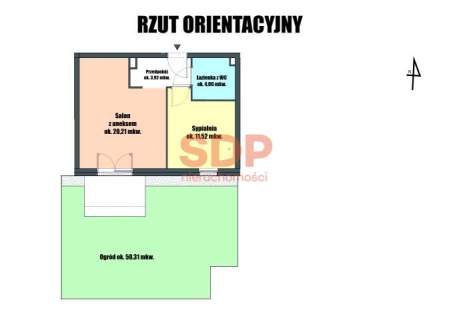 2 pokoje do aranżacji ogródek komórka i miejsce post. w ce