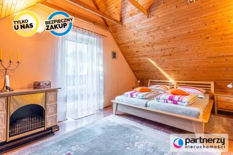 Piękny dom z kominkiem, prywatnym wyjściem do lasu