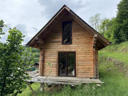 Sprzedam zdrowy dom z bala 18 cm - 35m2, poddasze użytkowe