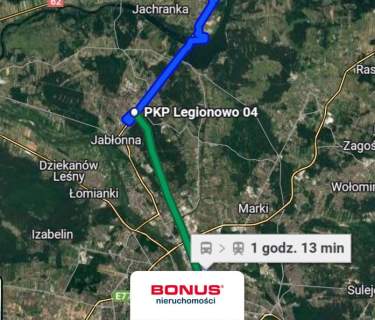 Segment w pobliżu plaży 30 min. od W-wy