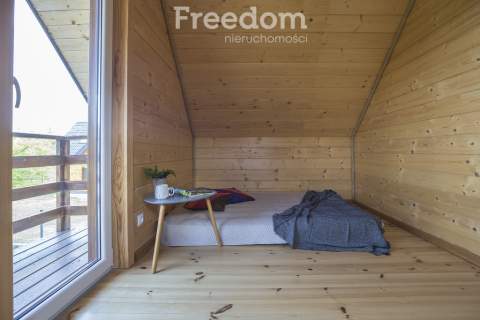 Dom drewniany 70m2 7ar widok na las   Radawa