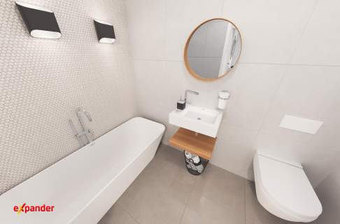Dwie duże sypialnie salon z aneksem Dodatkowe WC Loggia 7,58m...