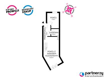 Jantar apartament z tarasem blisko plaży i lasu