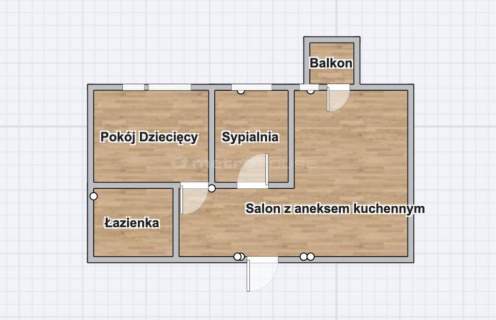 Mieszkanie na sprzedaż, 43,25 m2, Katowice