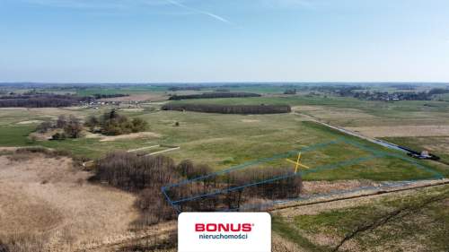 Działka z linią brzegową jeziora Białego